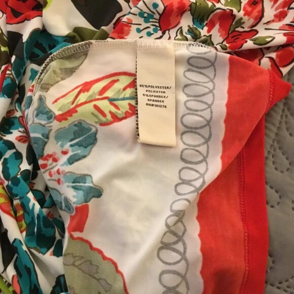 ☀️Sale New York dress floral boho peasant  empire bell sleeve dress sz 4 - Picture 10 of 11